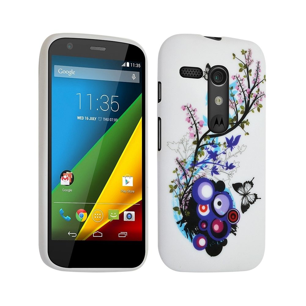 Karylax - Housse Etui Coque Semi Rigide pour Motorola Moto G avec motif HF01 + Film de Protection - Autres accessoires smartphone