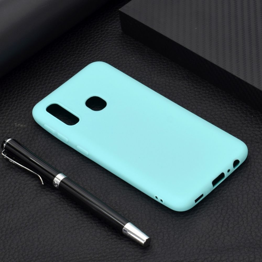 Wewoo - Coque Souple Pour Vivo Y91 Candy Color TPU Case Vert - Coque, étui smartphone