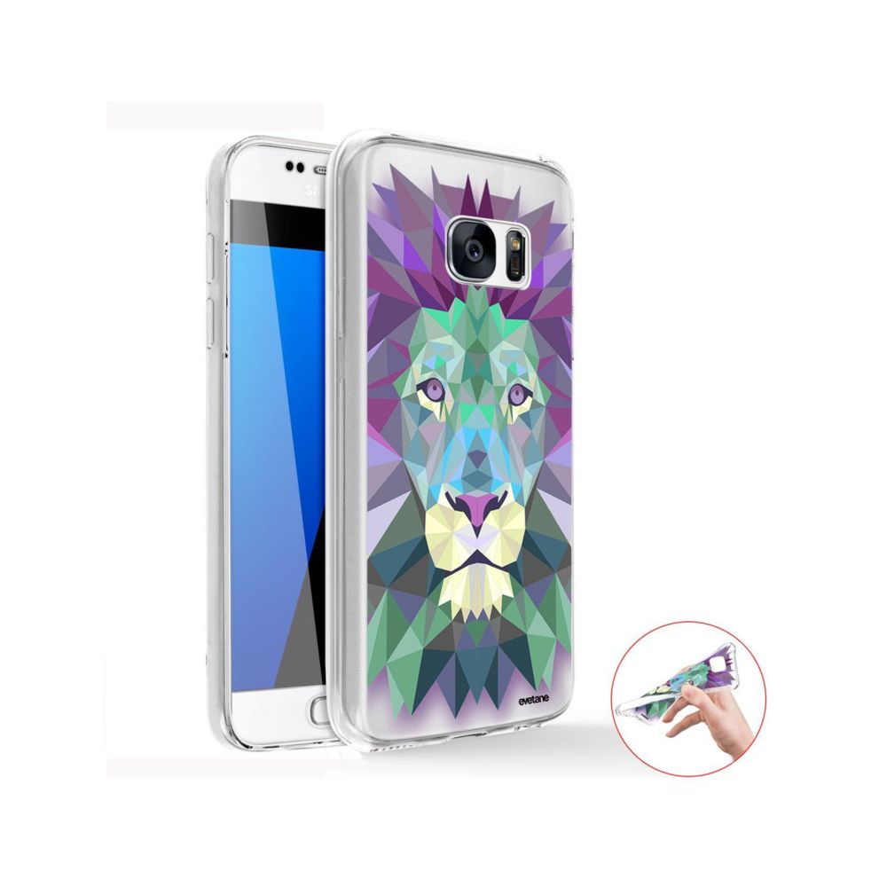 Evetane - Coque Samsung Galaxy S7 Edge 360 intégrale transparente Lion Pastelle Ecriture Tendance Design Evetane. - Coque, étui smartphone