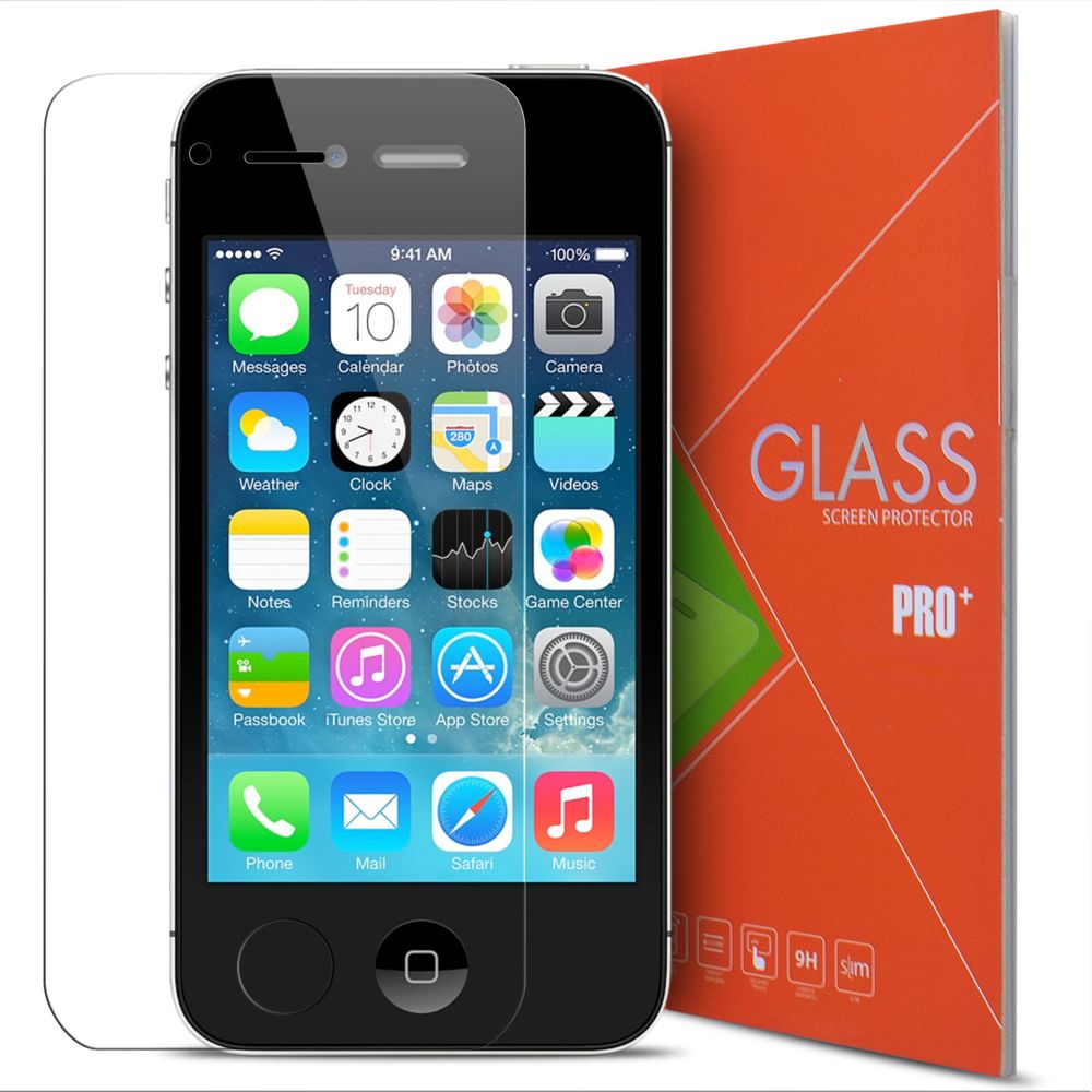 Caseink - Protection d écran Verre trempé Apple iPhone 4/4S - 9H Glass Pro+ HD 0.33mm 2.5D - Protection écran smartphone