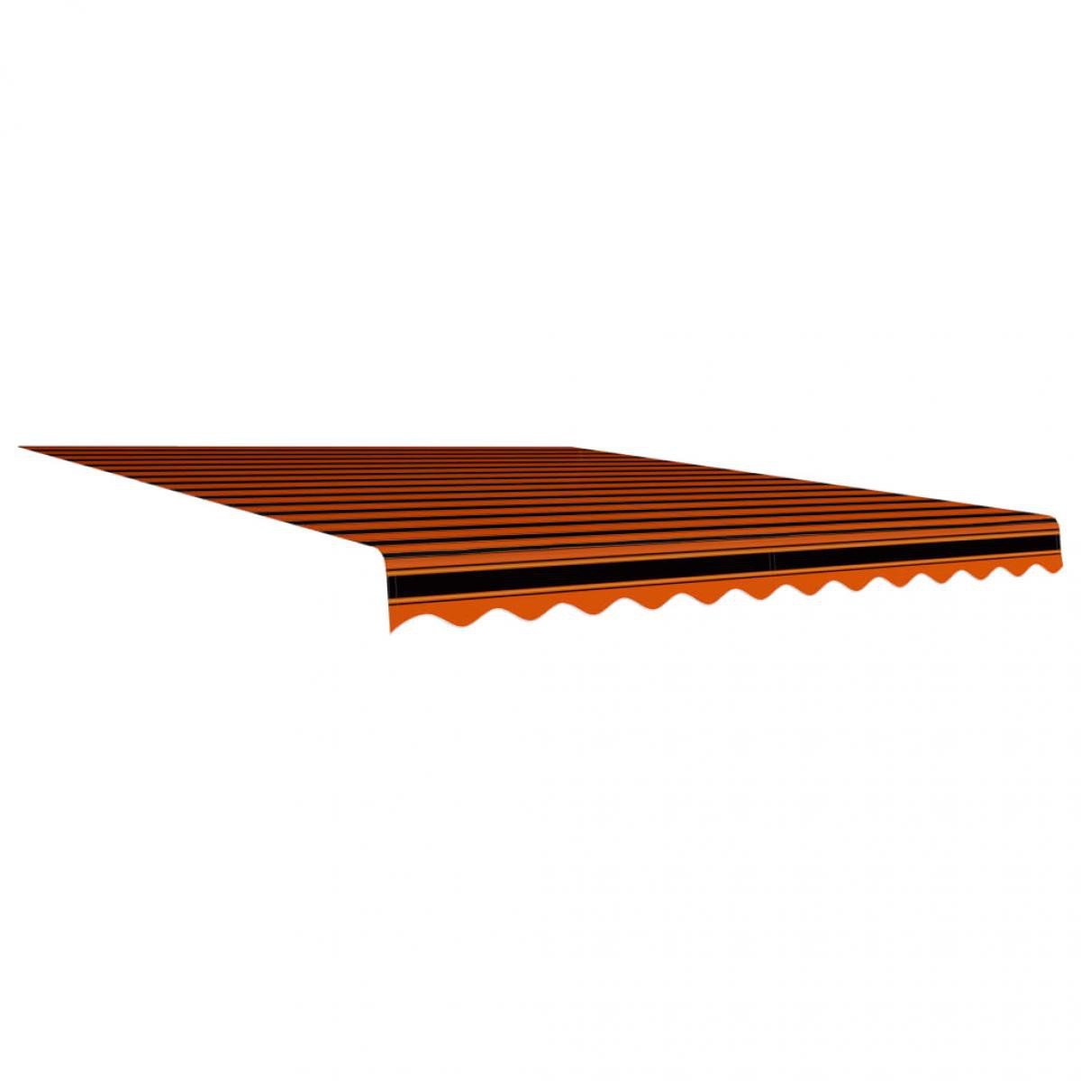 Vidaxl - vidaXL Toile d'auvent Orange et marron 350x250 cm - Store banne