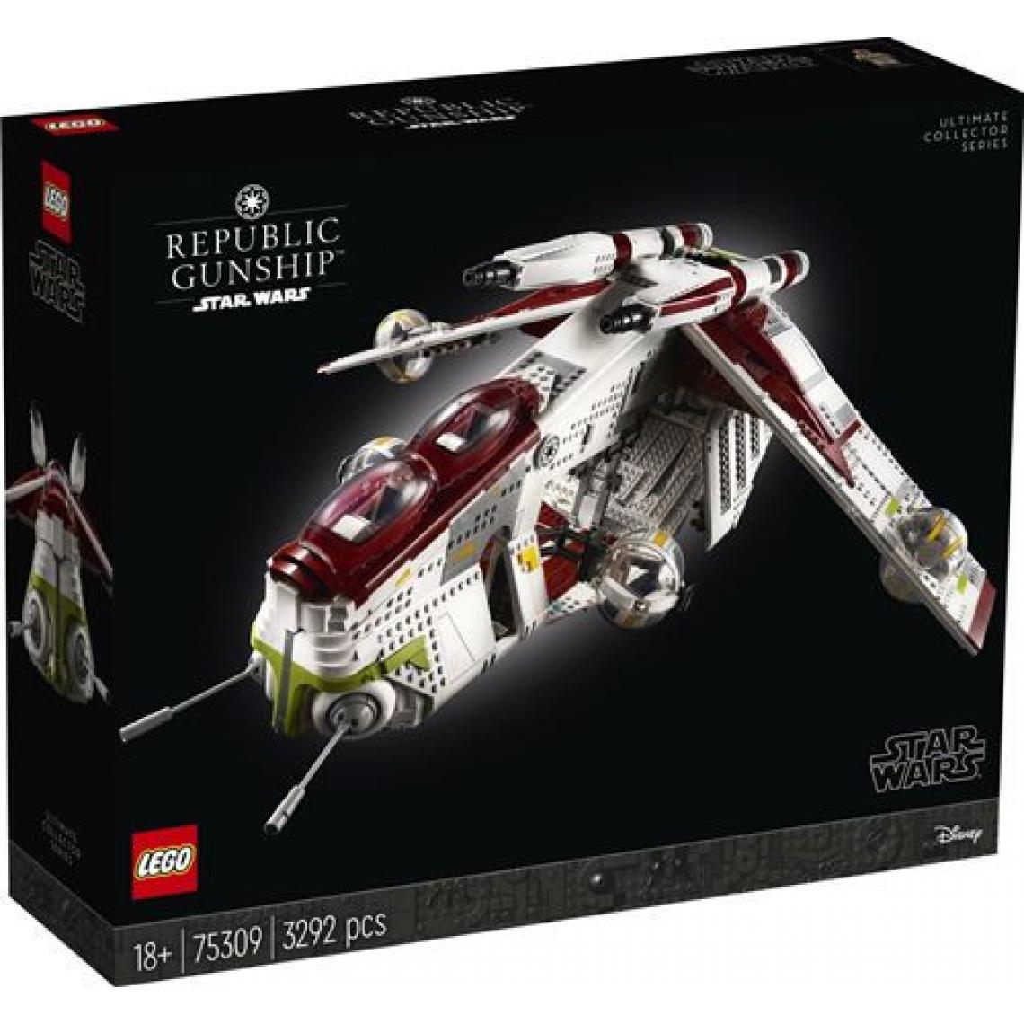 Lego - LEGO® Star Wars™ 75309 L'hélicoptère de combat de la République - Briques Lego