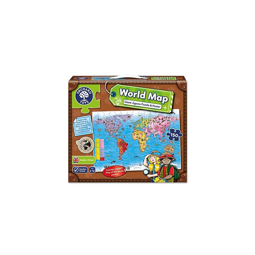 Orchard Toys - Orchard Toys World Map Jigsaw Puzzle and Poster - Accessoires Puzzles