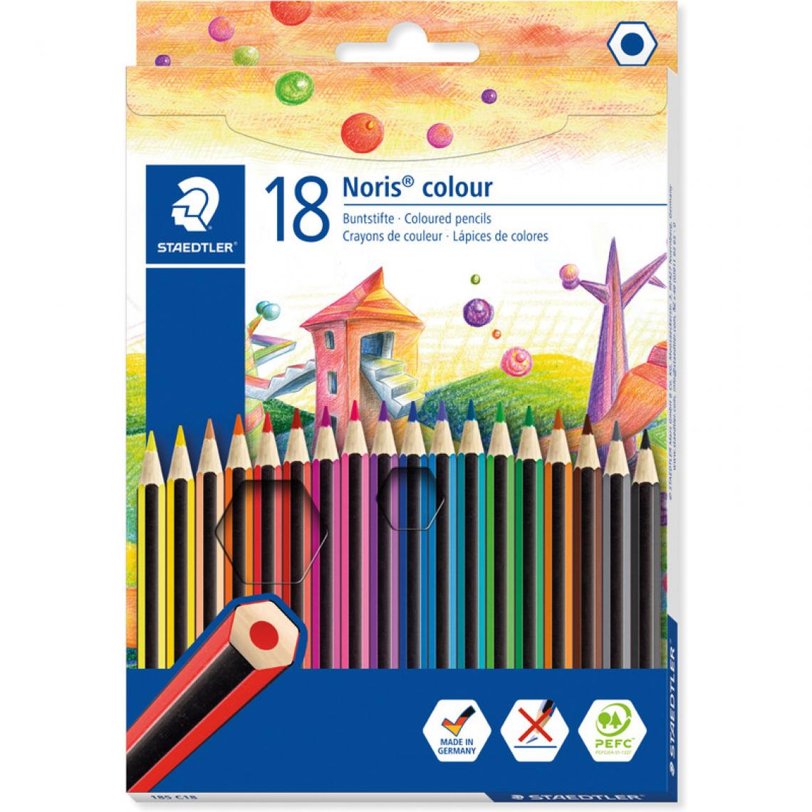 Staedtler - STAEDTLER Crayon de couleur Noris Colour, étui carton de 18 () - Bricolage et jardinage