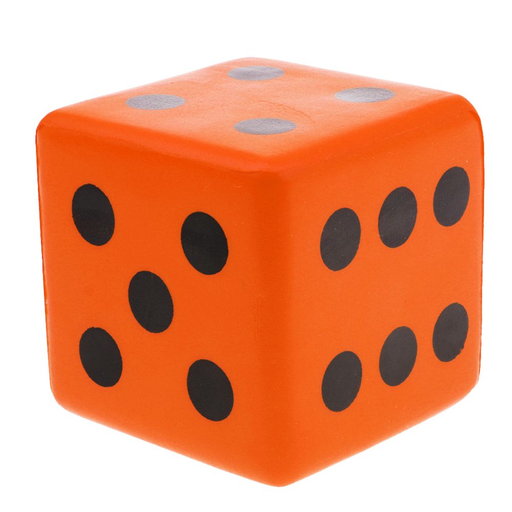 marque generique - éponge dés mousse point dés jouant des dés pour l'enseignement des mathématiques jouet orange - Jeux de rôles