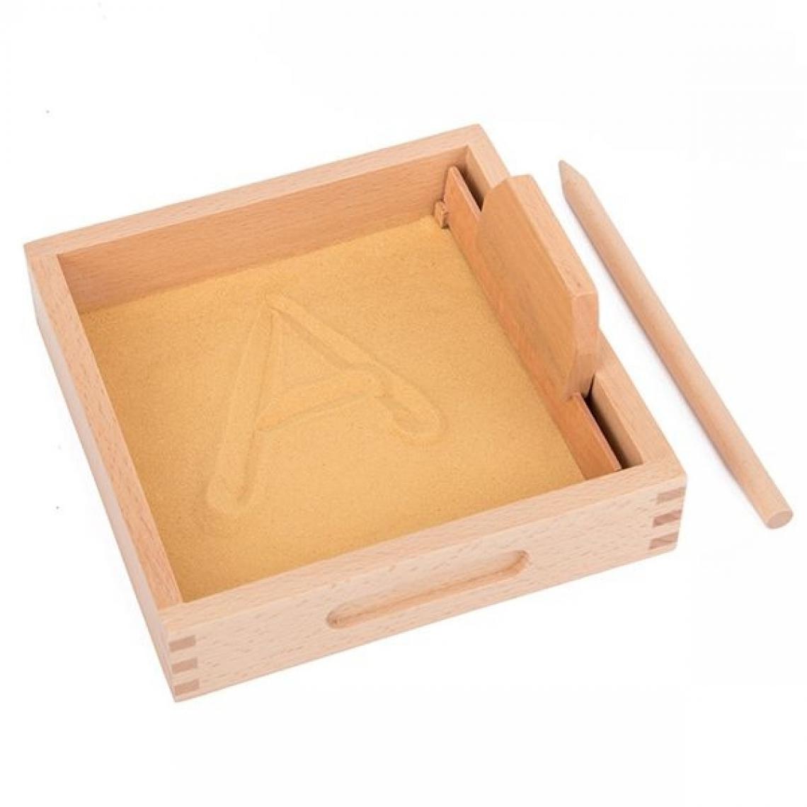 Totalcadeau - Bac à sable avec crayon et raclette Montessori apprendre écriture - Jeux d'adresse