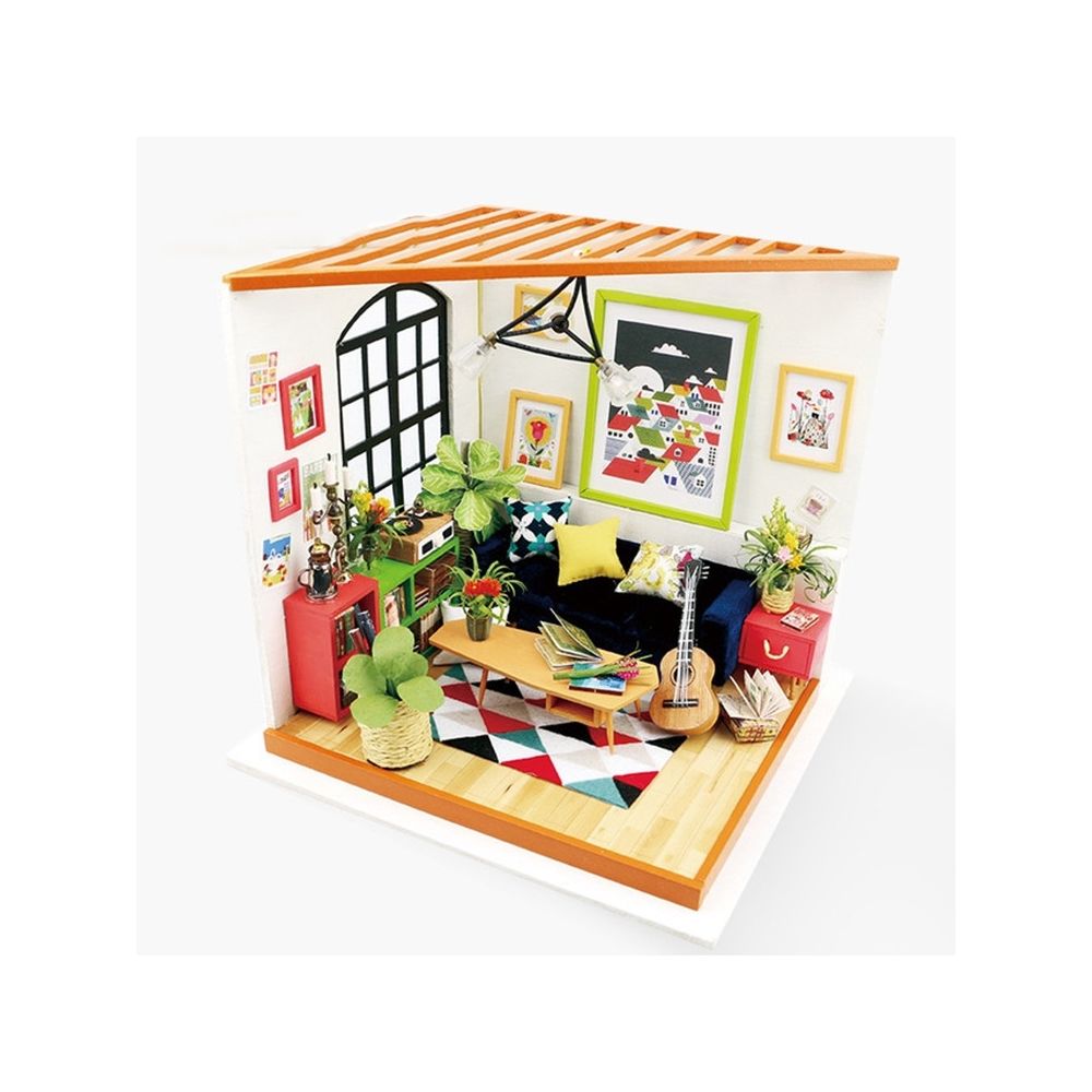 Wewoo - Maison artisanale bricolage modèle d'art créatif assembléStyle Cass Musical Living Room - Briques et blocs