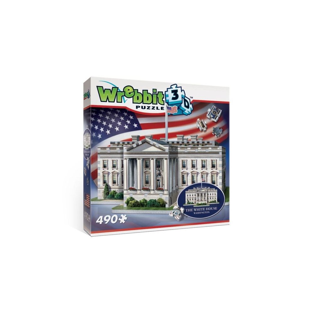 Wrebbit - Wrebbit The Classics American Icons Collection - Puzzle 3D The White House - Puzzles 3D