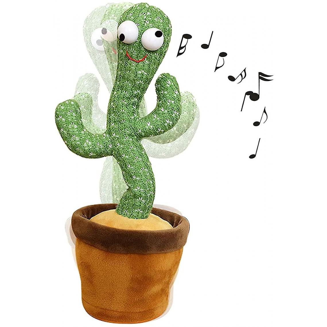Universal - Chant et dansant Cactus Toys, Cactus Peluche pour les enfants(Vert) - Doudous