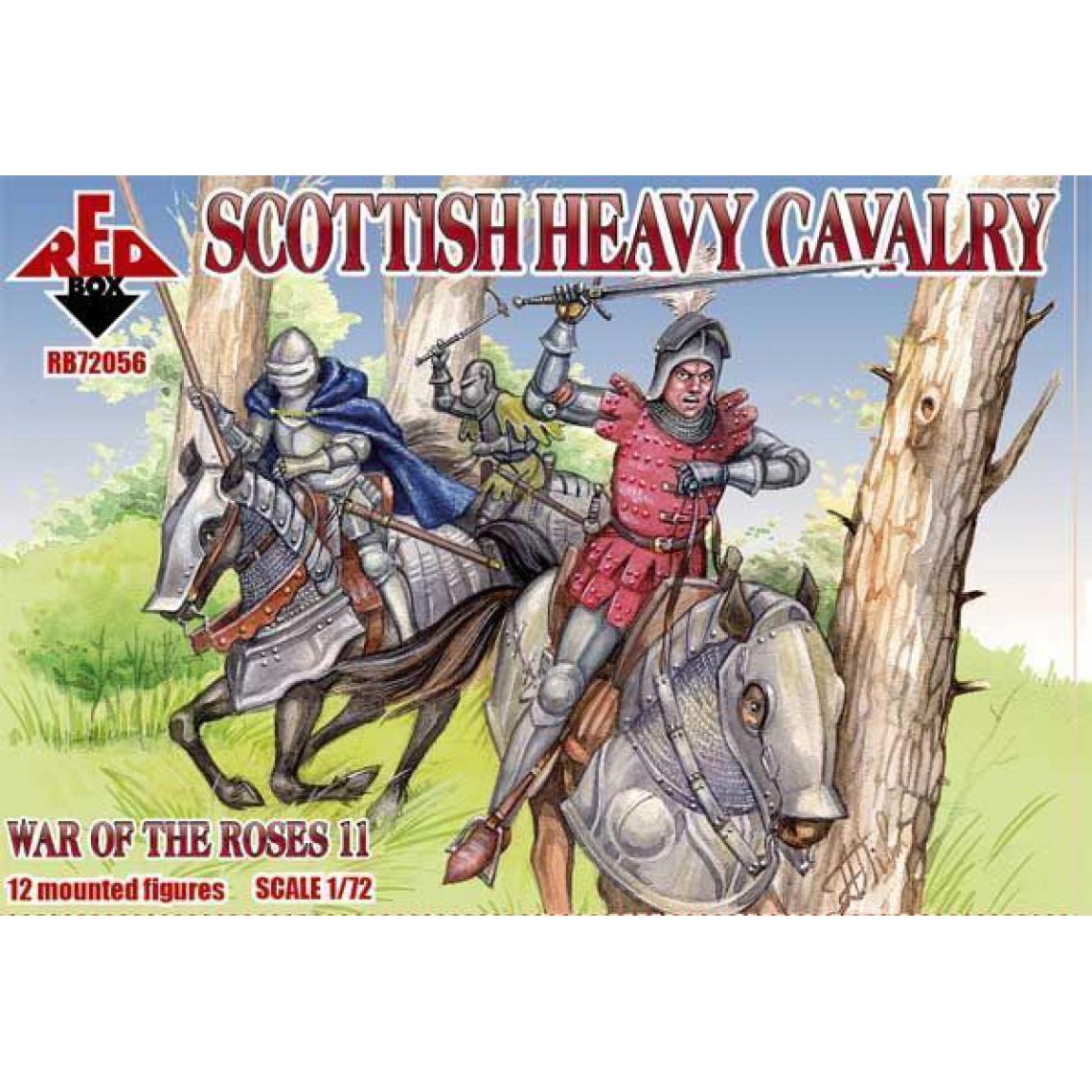 Red Box - Scottish heavy cavalry,War o.the Roses11 - 1:72e - Red Box - Voitures RC