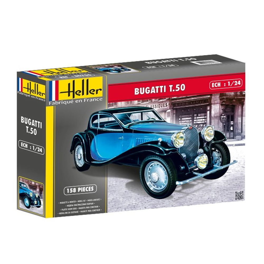 Heller - Maquette voiture : Bugatti T.50 - Voitures