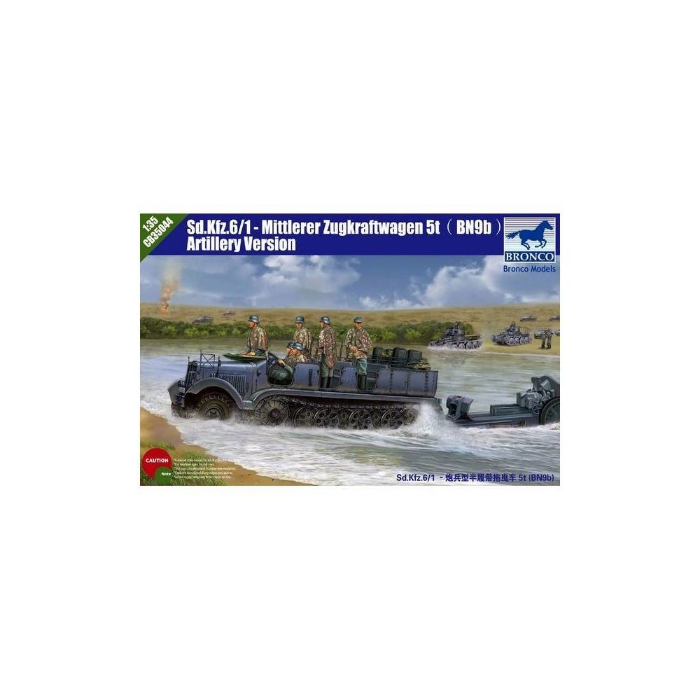 Bronco Models - Maquette Véhicule Sd Kfz 6 /1-mittlerer Zugkraftwagen 5t (bn9b) Artillery Version - Chars