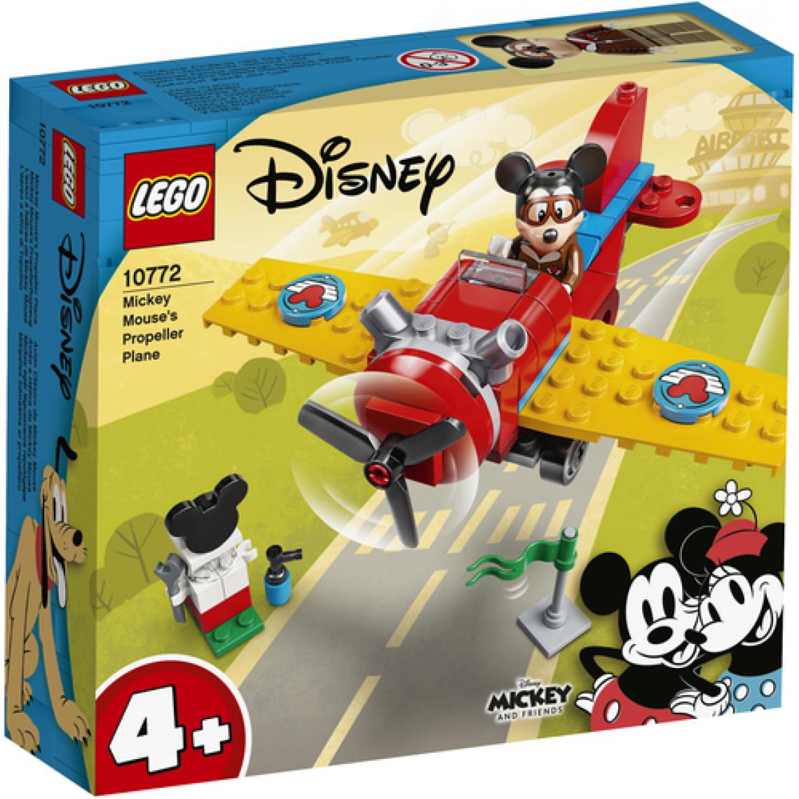 Ledvance - LEGO 10772 Disney L'avion a hélice de Mickey Mouse Jouet 4 ans et plus, Avion pour Enfants - Briques Lego
