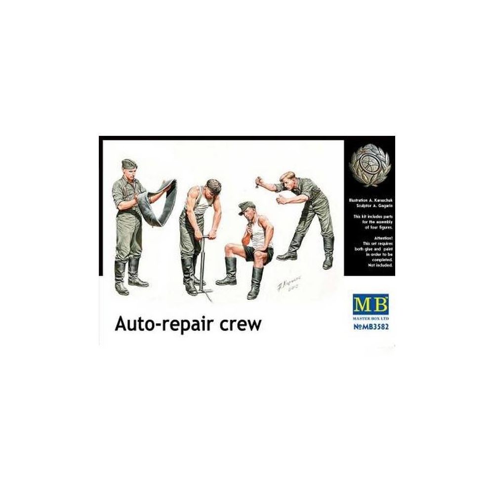 Master Box - Figurine Mignature Auto Repair Crew - Figurines militaires