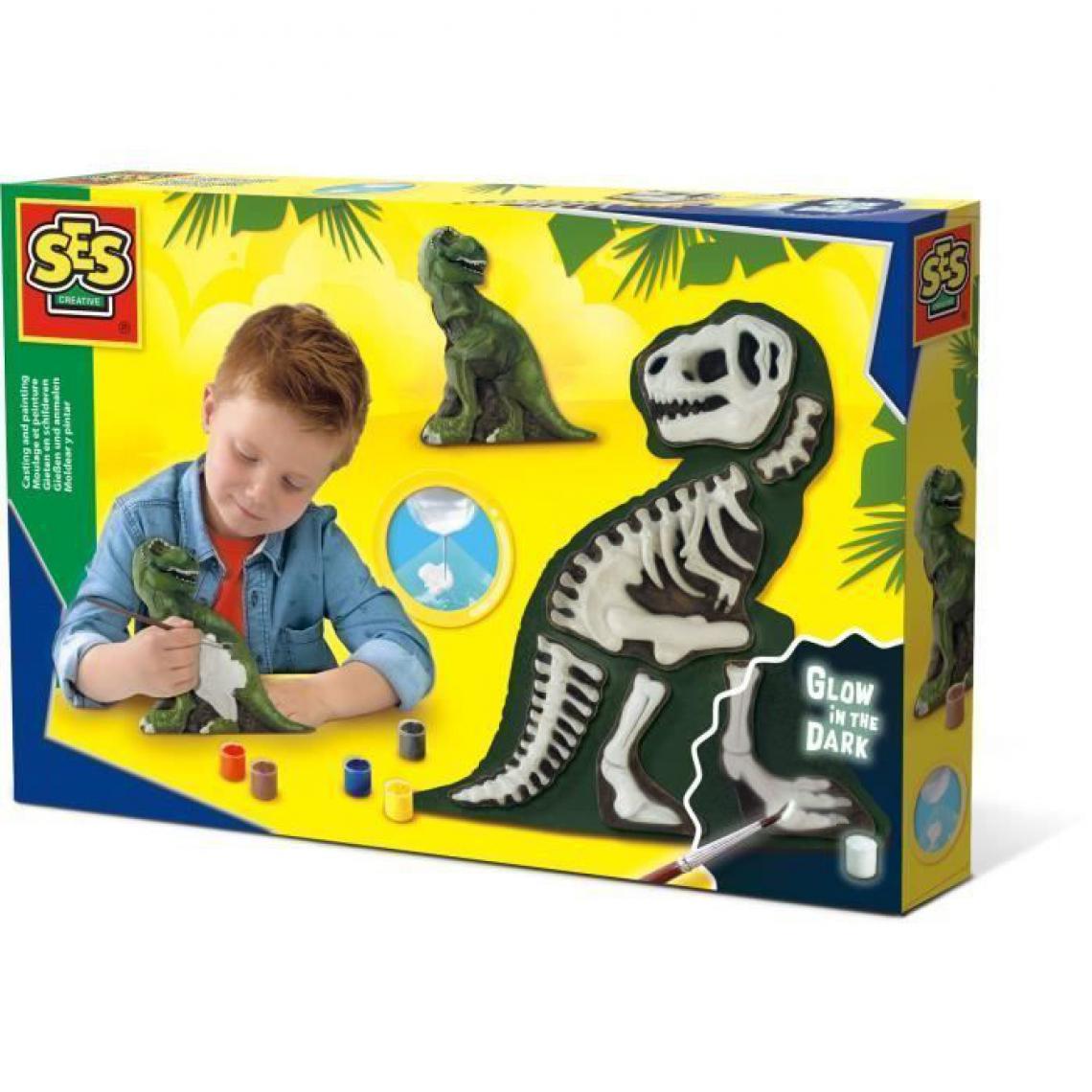 SES Creative - SES CREATIVE - 14206 - Moulage et peinture - T-Rex avec squelette - Casse-tête