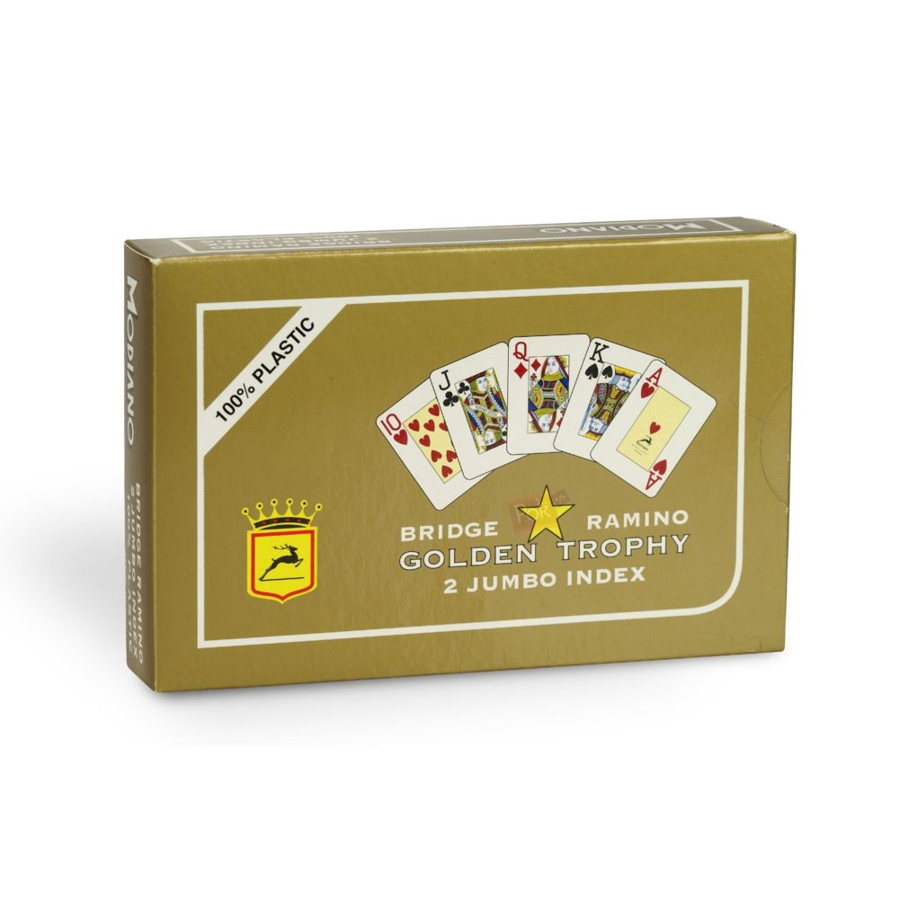 Modiano - Pack 2 jeux Golden Trophy Poker Jumbo - Accessoires poker