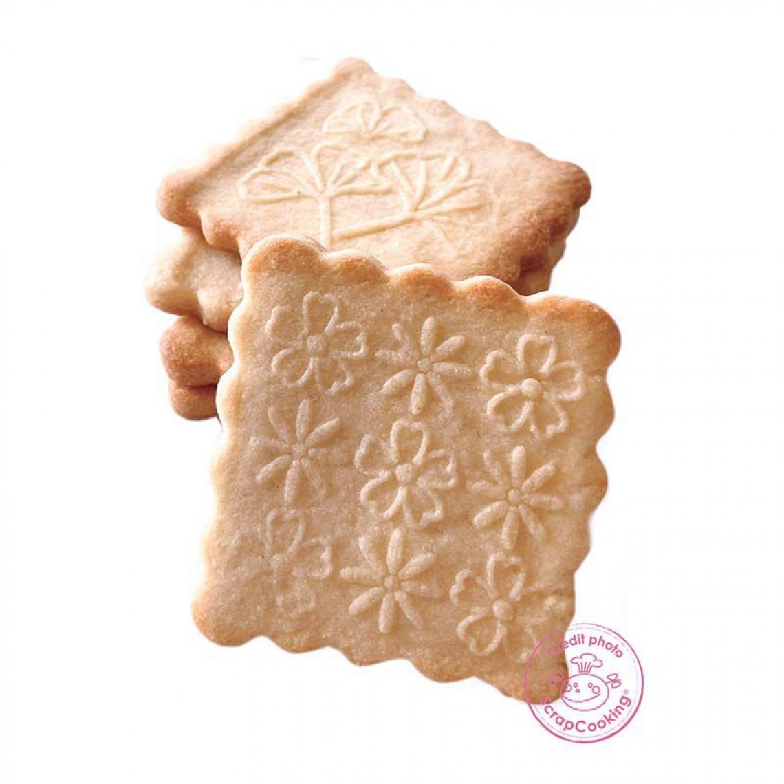 Scrapcooking - Tampon bois + découpoir pour biscuit fleur - Kits créatifs