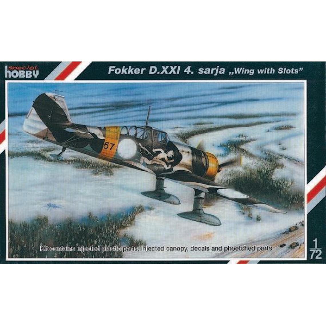 Special Hobby - Fokker D.XXI 4 sarja Wing with slots- 1:72e - Special Hobby - Accessoires et pièces
