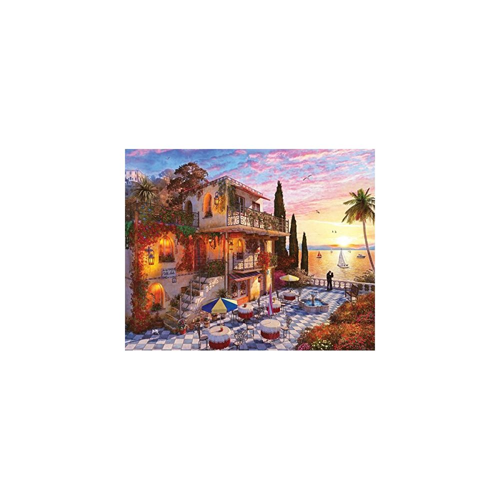 Springbok - Springbok Puzzles - Mediterranean Romance - 1000 Piece Jigsaw Puzzle - Large 30 Inches by 24 Inches Puzzle - Made in USA - Unique Cut Interlocking Pieces - Accessoires Puzzles