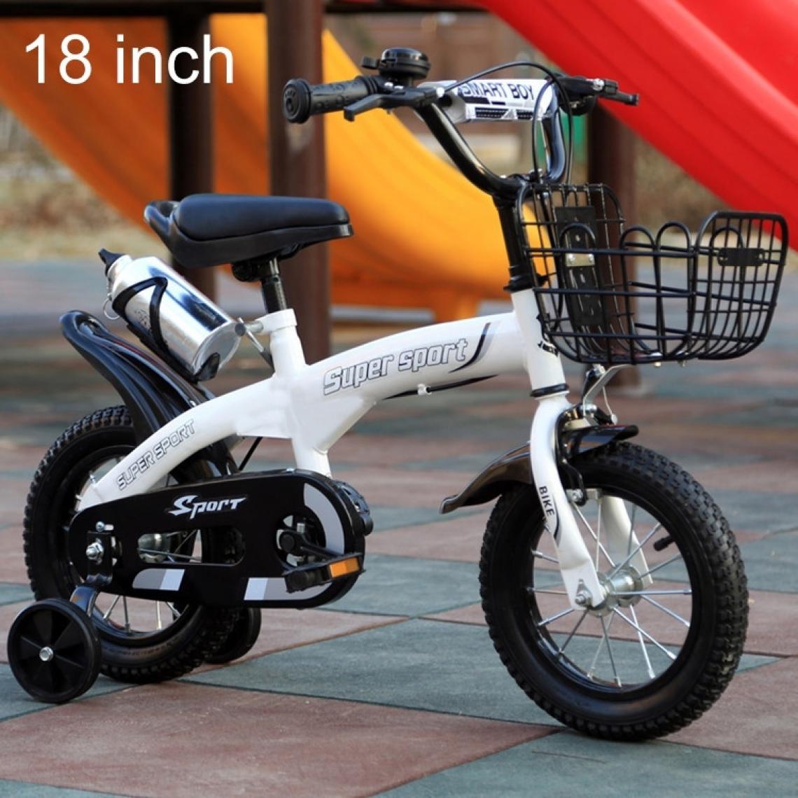 Wewoo - Jouet pour 5188 Vélo à pédale avec cadre en acier au carbone enfantsversion sport 18 poucesavec panier avant et clochehauteur recommandée 118-135 cm - Jeux d'éveil