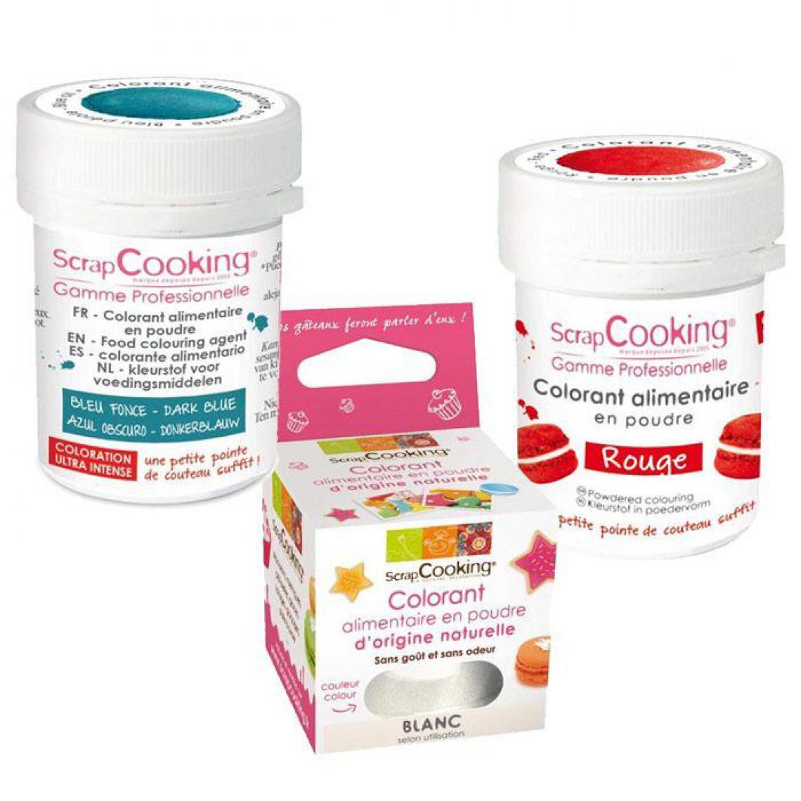 Scrapcooking - Kits de colorants alimentaires - Drapeau français - Kits créatifs