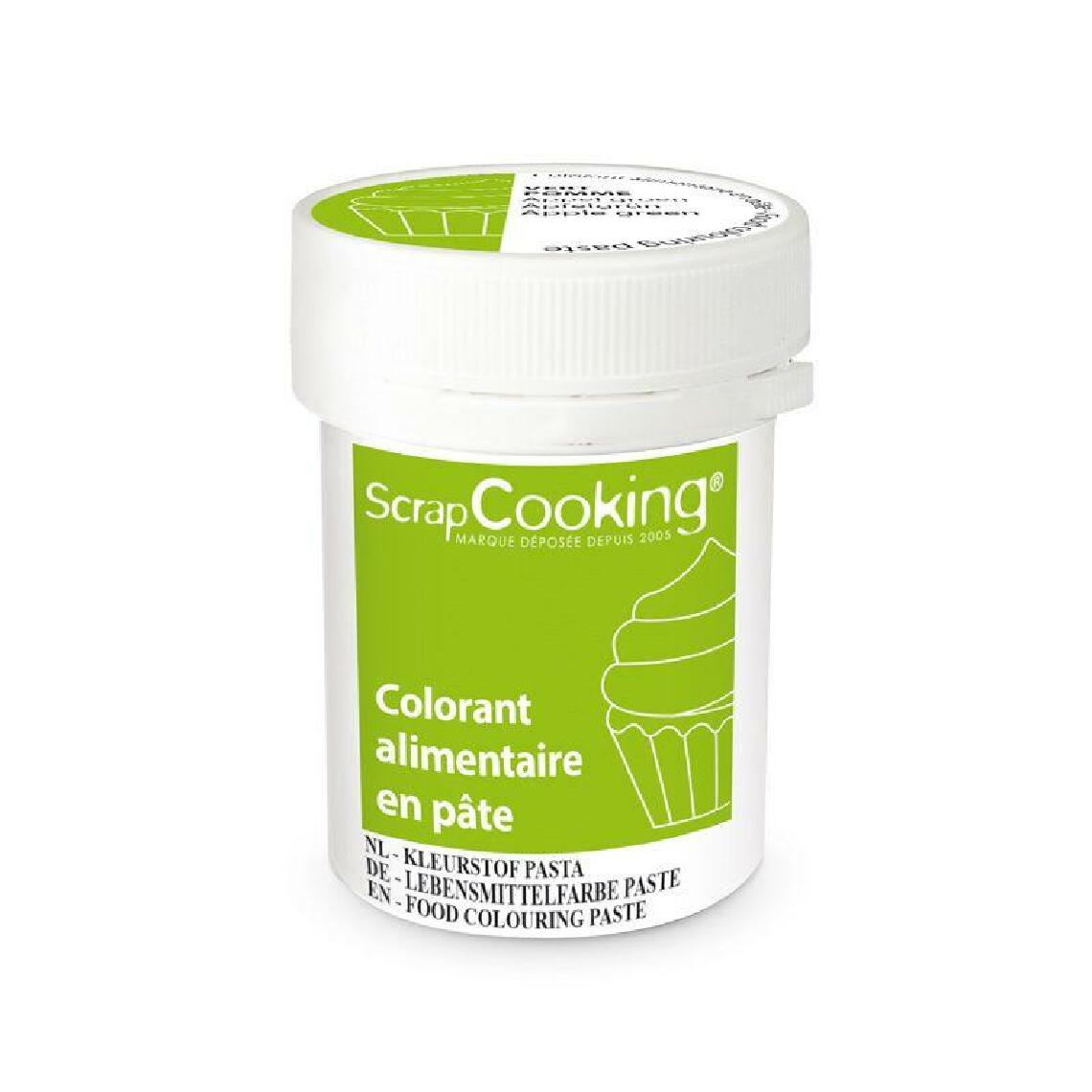 Scrapcooking - Colorant alimentaire en pâte 20 g - Vert pomme - Kits créatifs