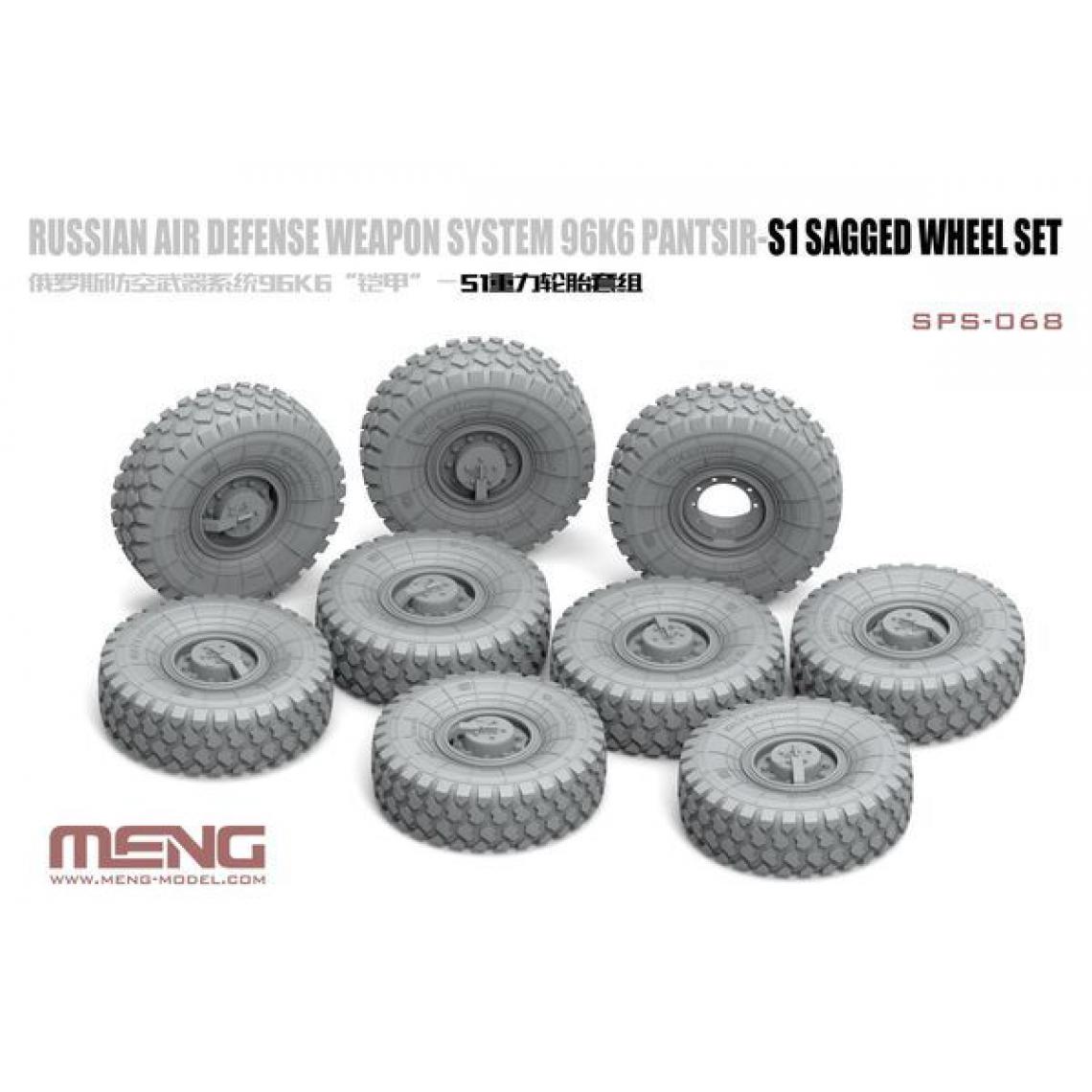 MENG-Model - Russian Air Defense Weapon System 96K6 Pantsir-S1 Sagged Wheel Set- 1:35e - MENG-Model - Accessoires et pièces