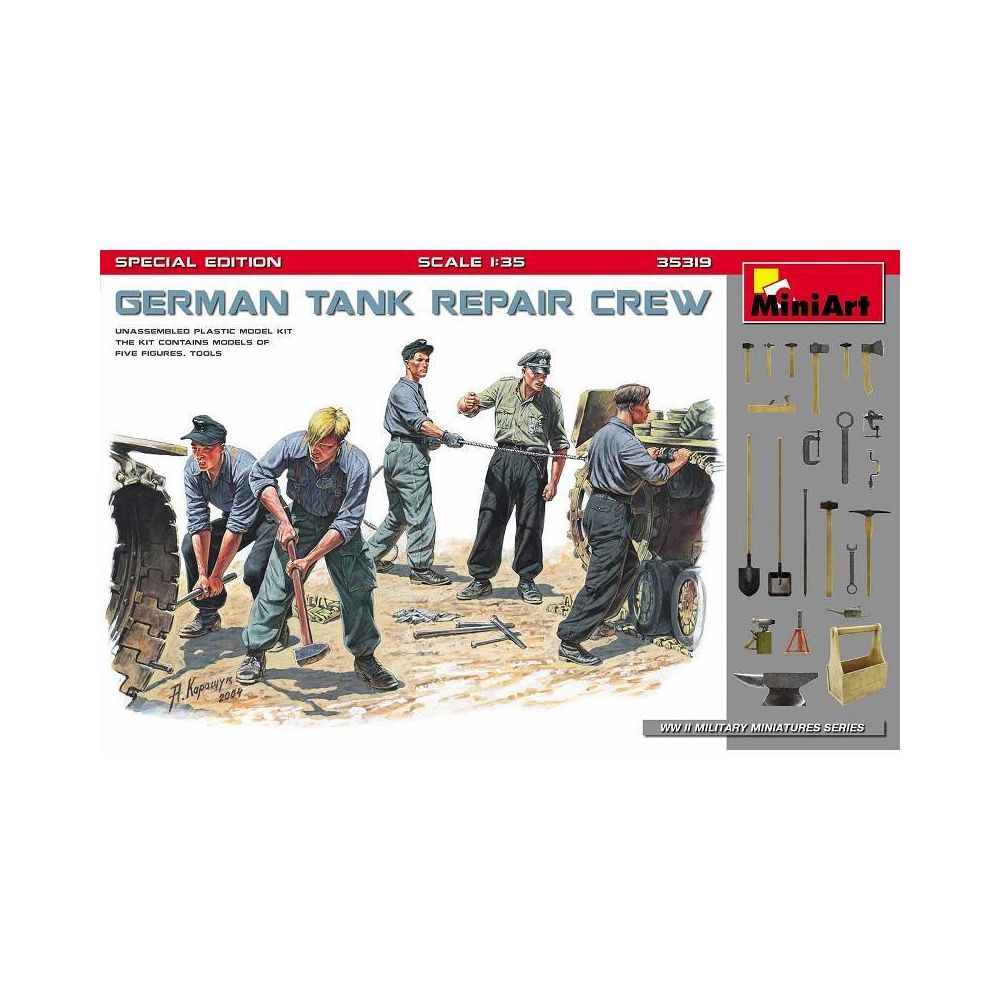 Mini Art - Figurine Mignature German Tank Repair Crew. Special Edition - Figurines militaires