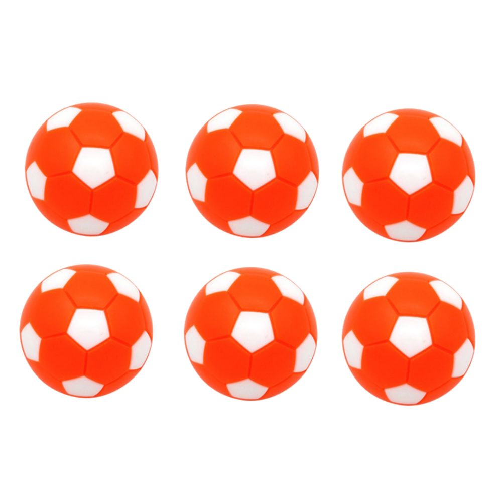 marque generique - 6pcs 32mm babyfoot football balles de babyfoot fussball remplacement orange - Baby foot