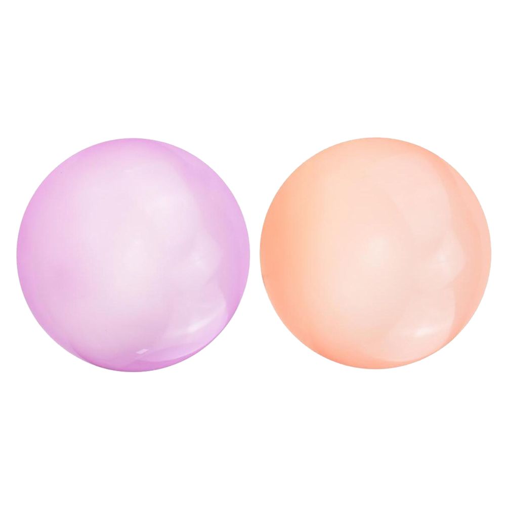 marque generique - 2x Ballon à Bulles Gonflable Ballon à Bulles Extérieur Fête Orange + Violet S - Jeux de récréation
