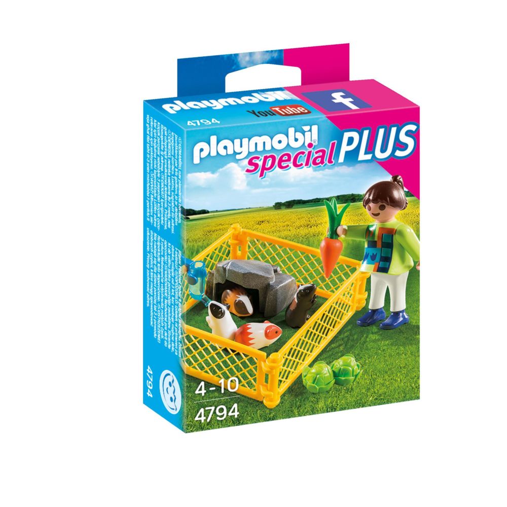 Playmobil - SPECIAL PLUS - Enfant avec cochons d'Inde - Playmobil