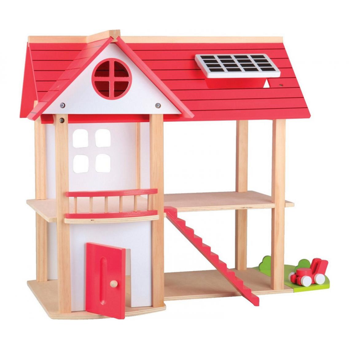 Beeboo - BEEBOO - Maison de poupée en bois - sans meubles - Mini-poupées