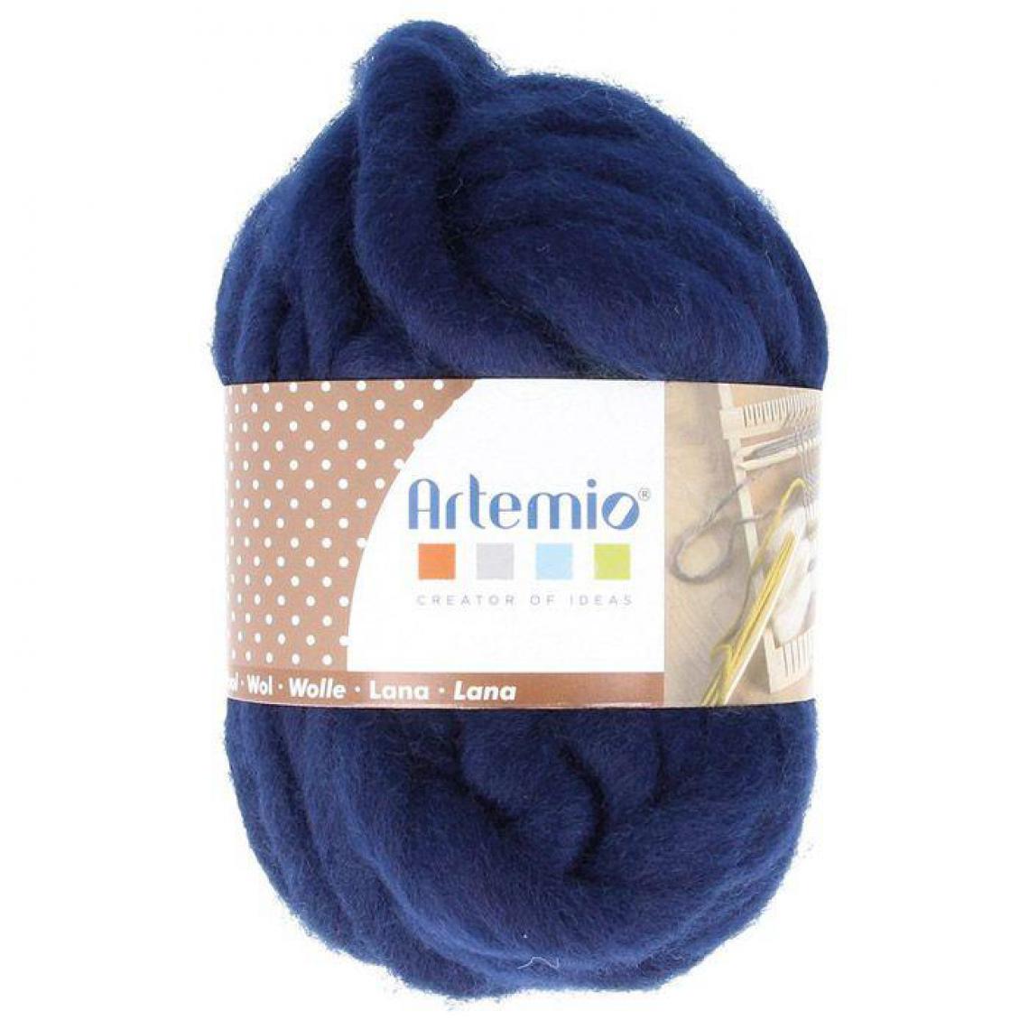 Artemio - Pelote de laine épaisse 10 m - 70 g - bleu nuit - Dessin et peinture