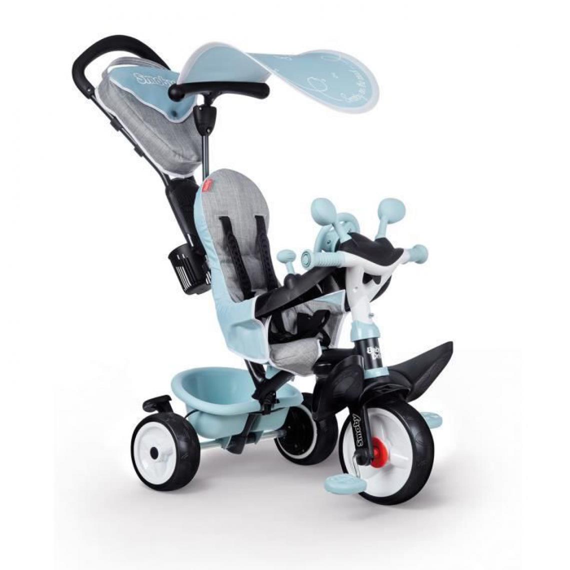 Smoby - Tricycle Baby Driver Plus Bleu - SMOBY - Tricycle