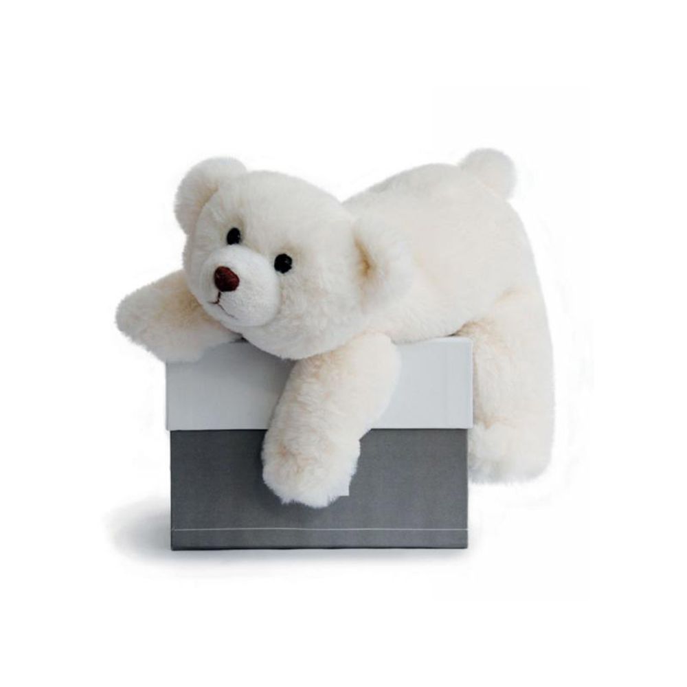 Histoire d'ours - Peluche Ours polaire 30 cm : Snow - Animaux
