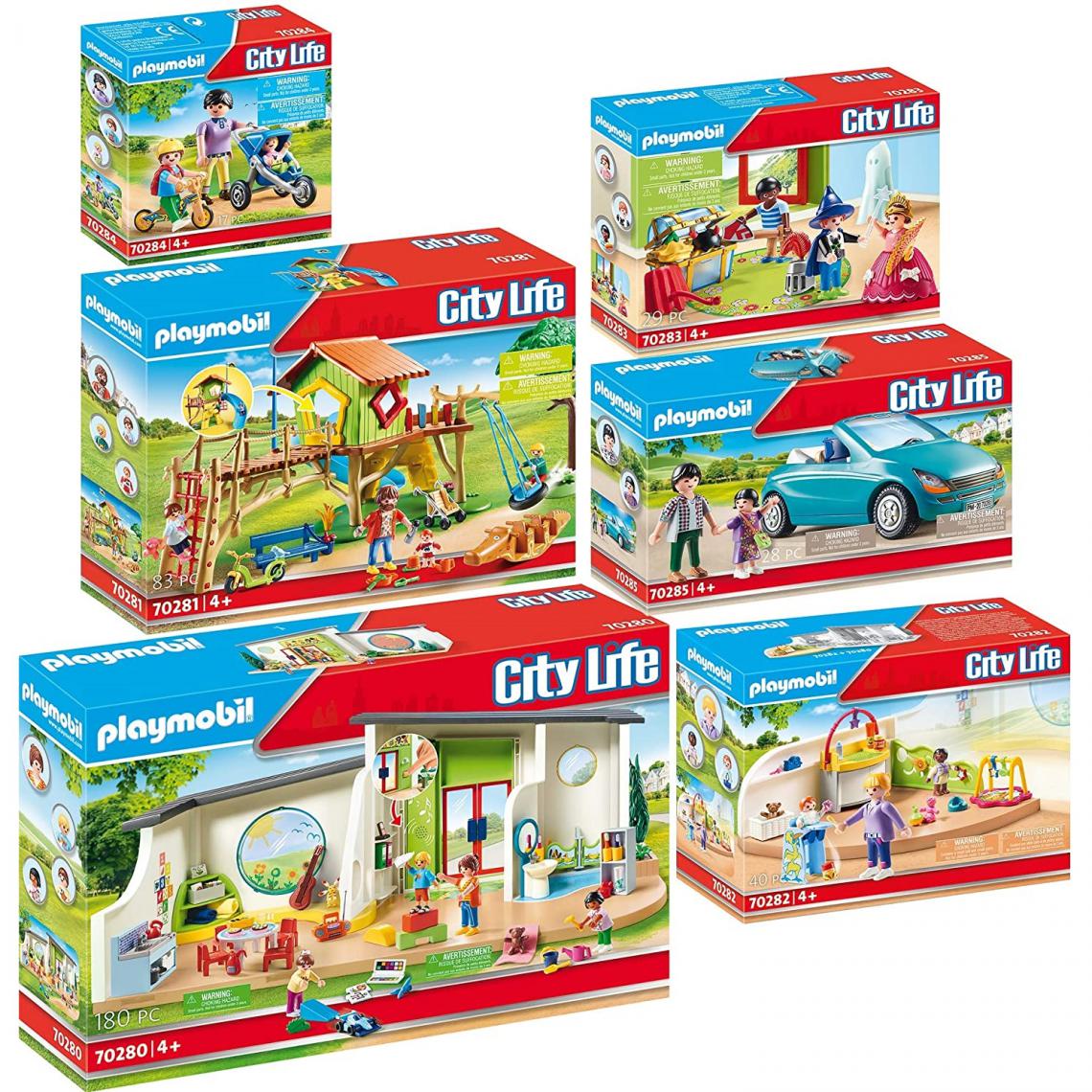 Playmobil - PLAYMOBIL 70280-81-82-83-84-85 - City Life – 70280+70281+70282+70283+70284+70285 - Playmobil