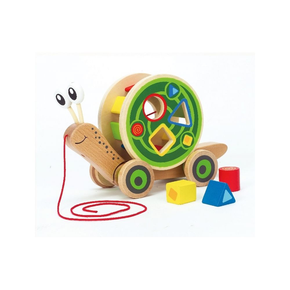 HAPE - Escargot roulant avec jeu de formes - Jeux éducatifs