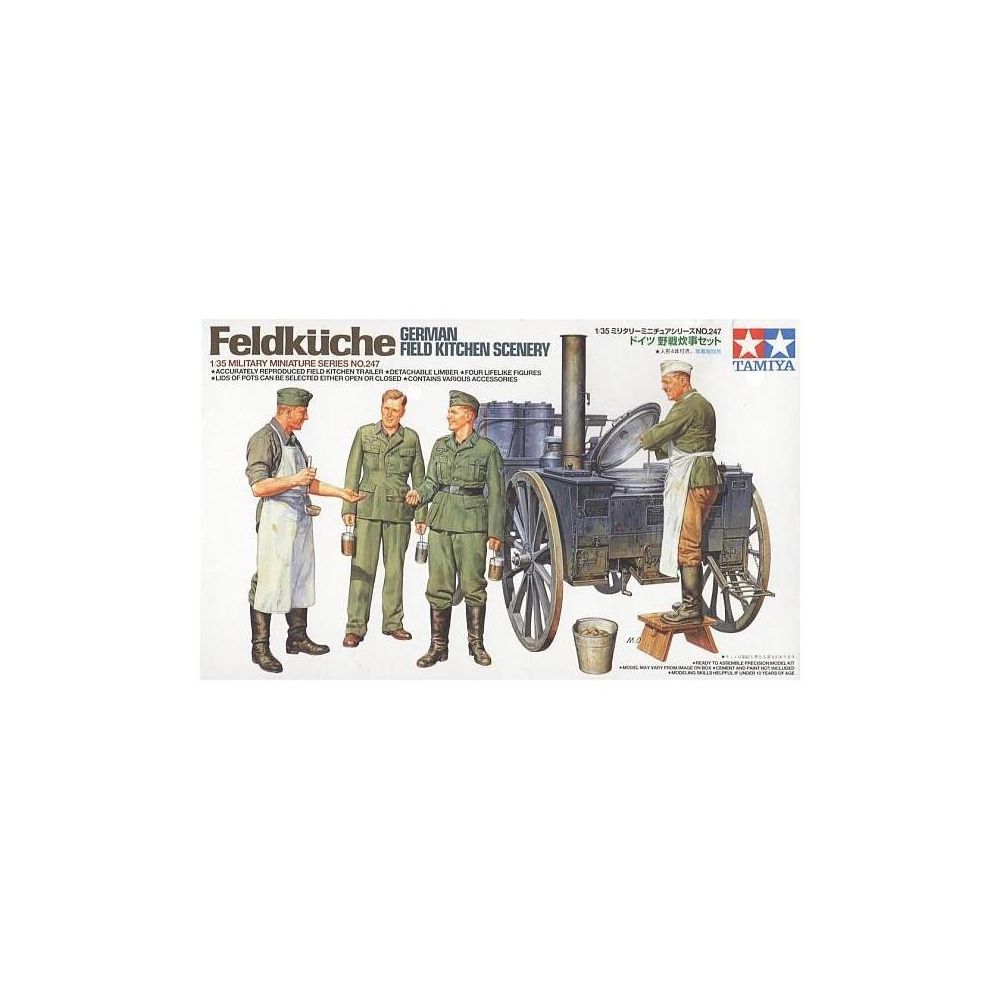 Tamiya - Figurine Mignature Feldküche German Field Kitchen Scenery - Figurines militaires