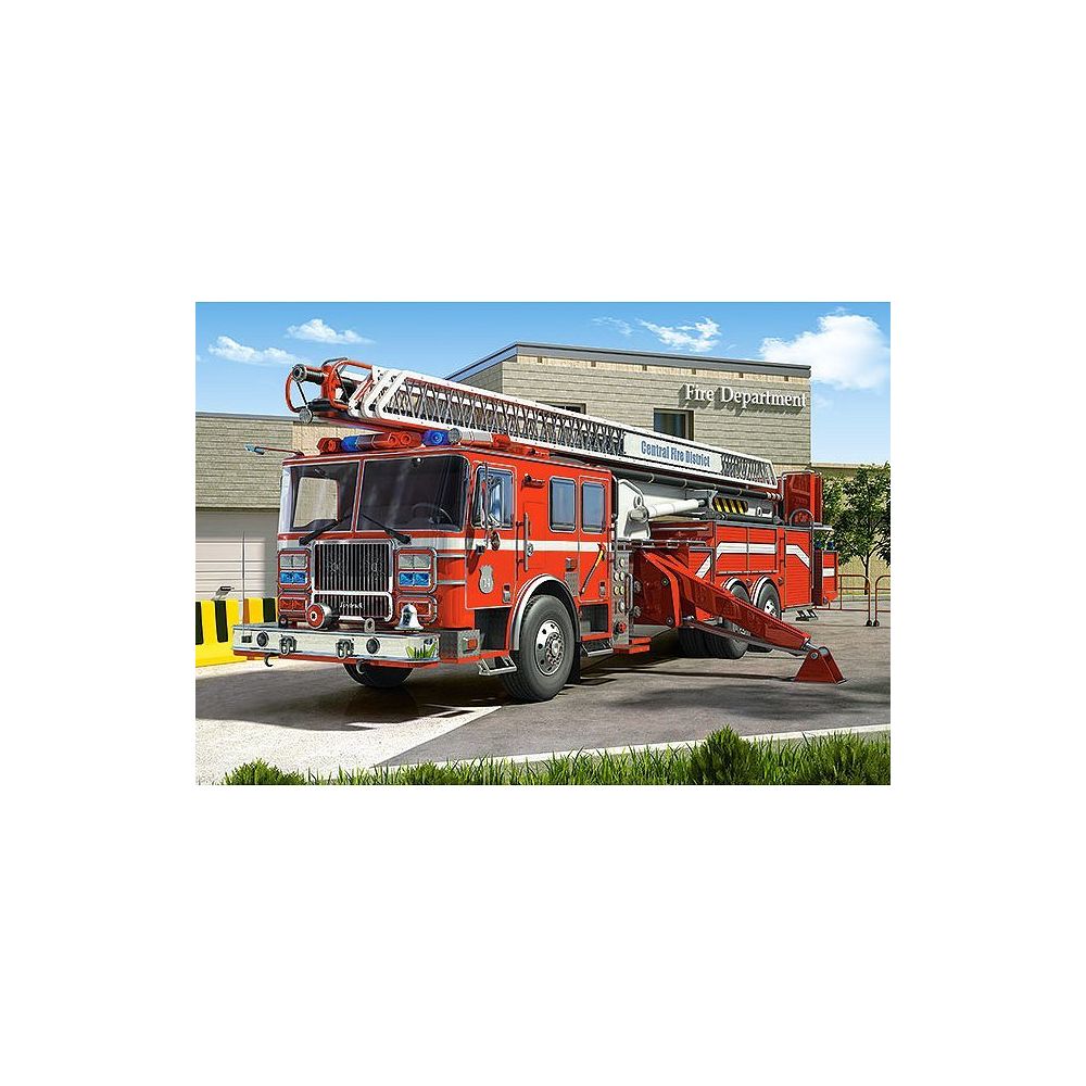 Castorland - Puzzle 260 pièces : Camion de pompier - Animaux