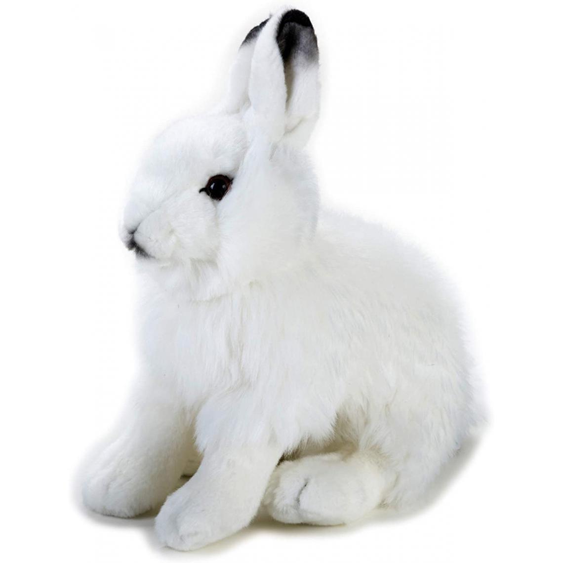 National Geographic - peluche lapin de 25 cm blanc - Animaux