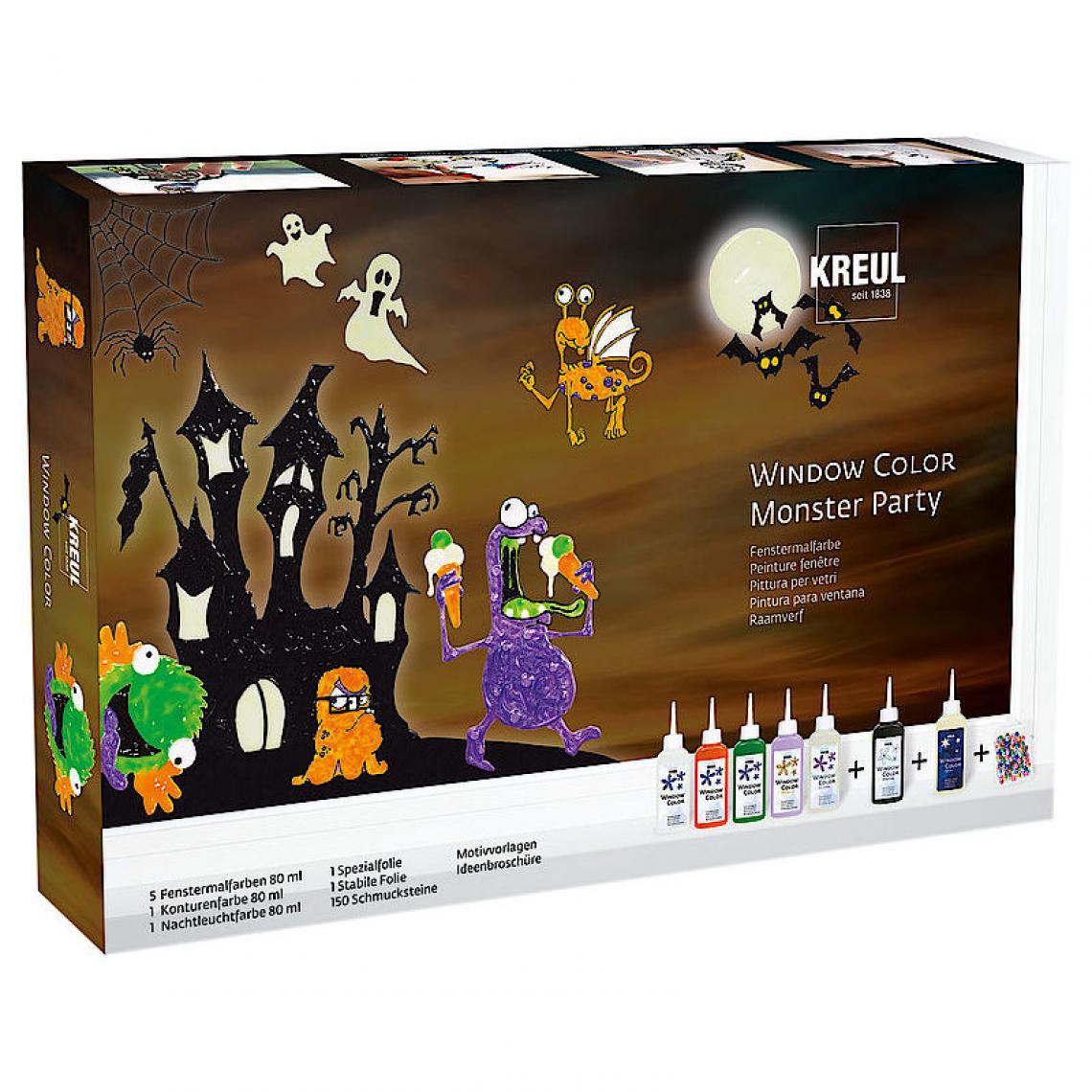 Kreul - KREUL Window Color 'Monster Party', kit () - Bricolage et jardinage