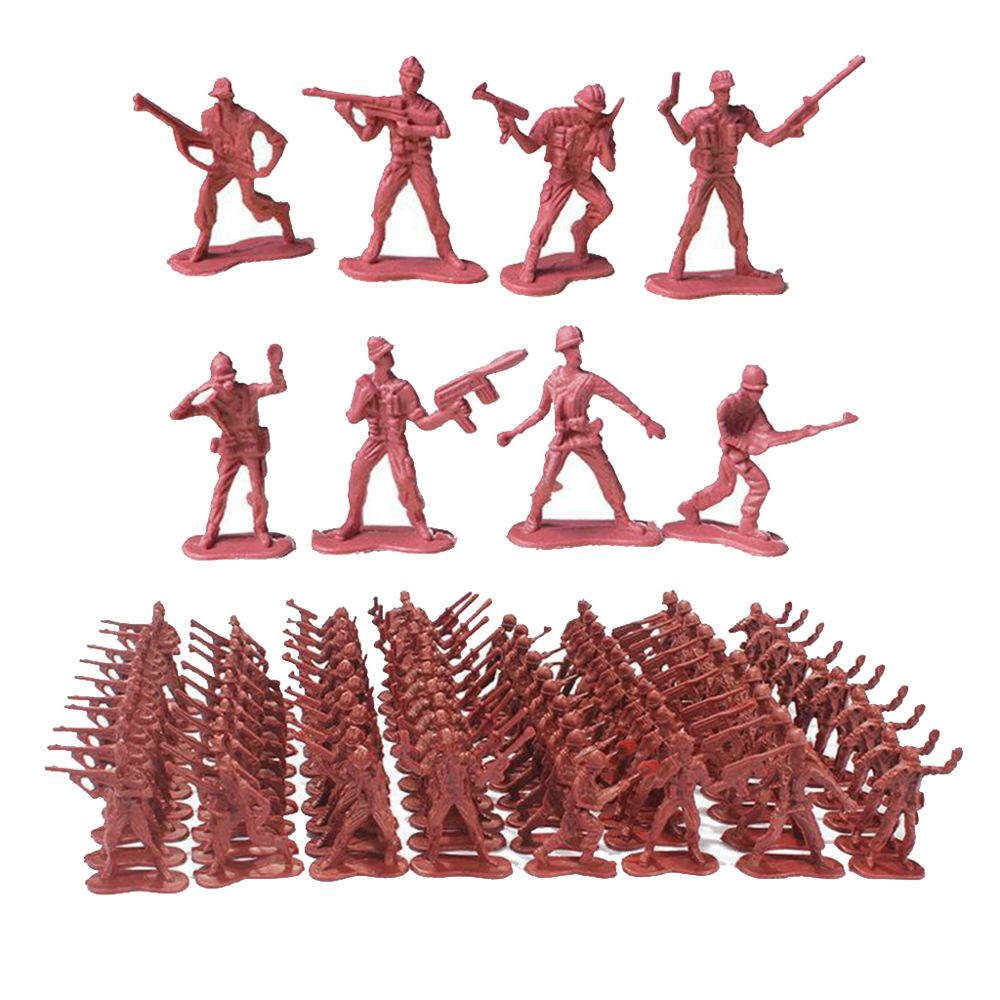 marque generique - Plastique 4,5 Cm Soldat Posture Statue Modèle Kits Jouets Collectibles Enfants Cadeaux Vert - Films et séries