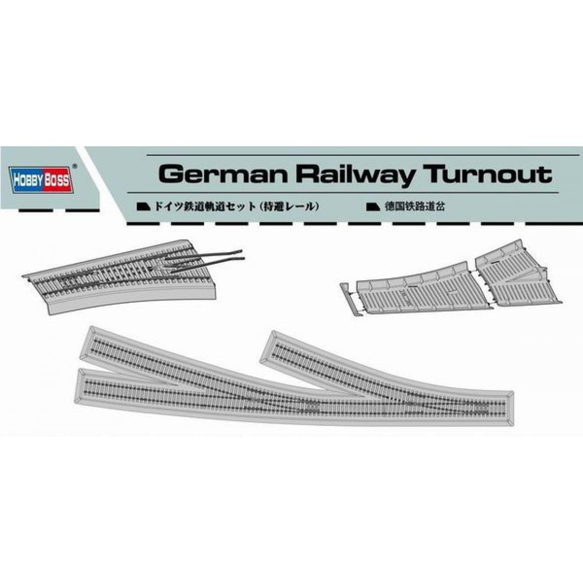 Hobby Boss - German Railway Turnout - 1:72e - Hobby Boss - Accessoires et pièces