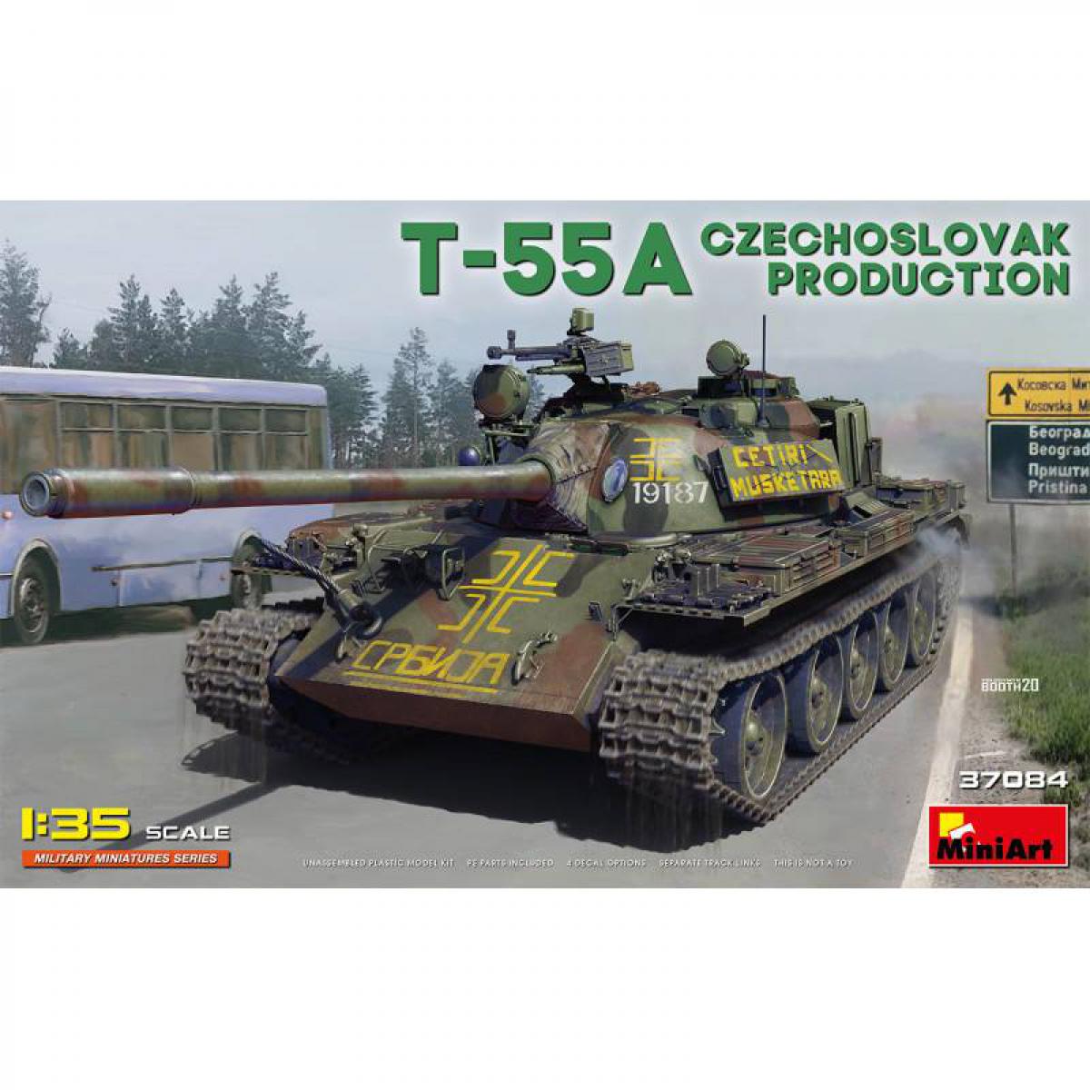 Mini Art - Maquette Char T-55a Czechoslovak Production - Chars
