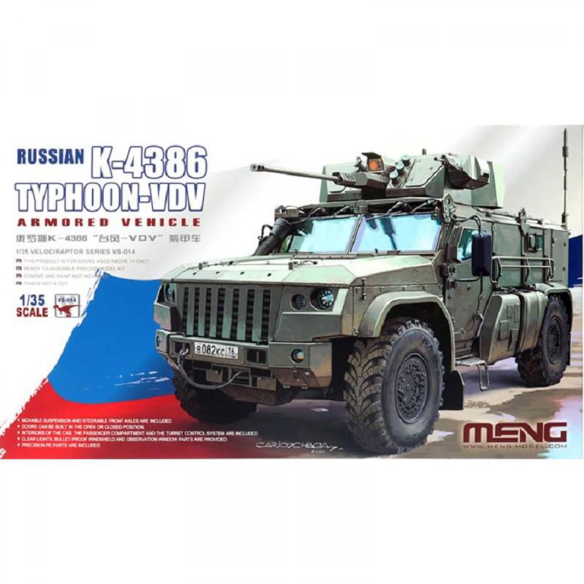 Meng - Maquette Voiture Maquette Camion Russian K-4386 Typhoon-vdv Armored Vehicle - Voitures