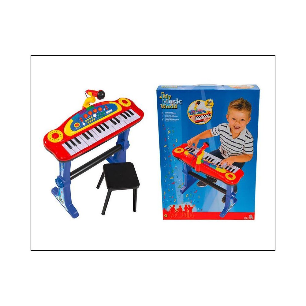 Simba Toys - Simba Toys 106838629 My Music World keyboard sur pied - Instruments de musique
