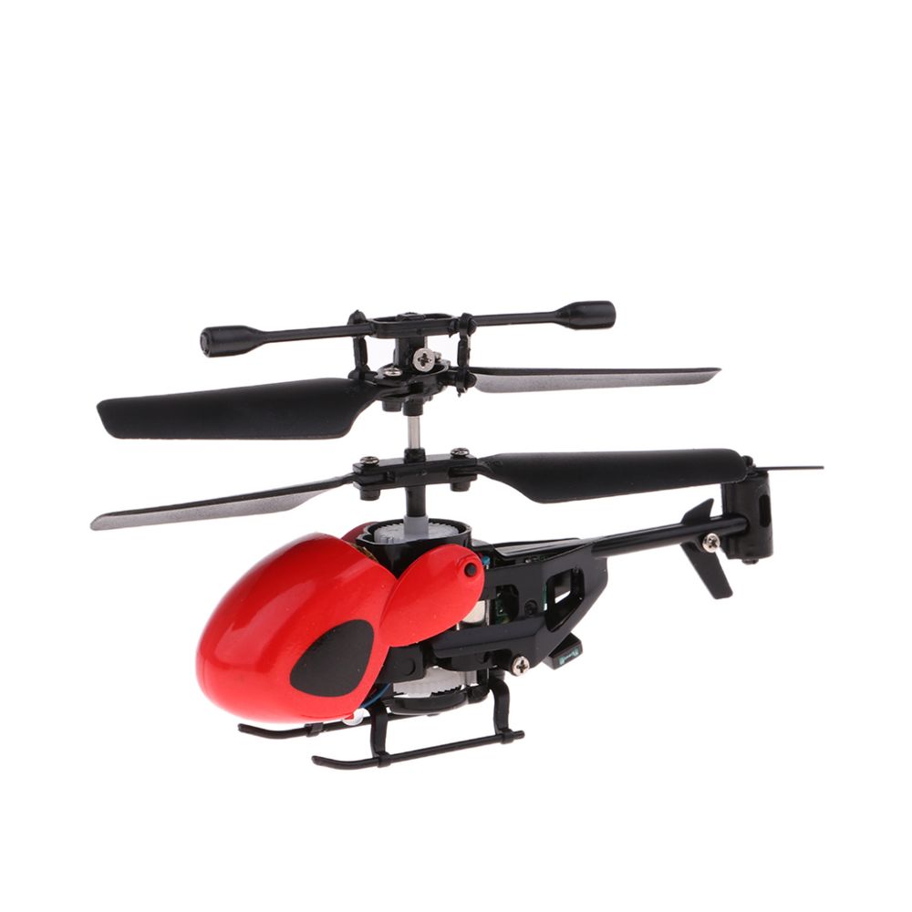 marque generique - Le mini hélicoptère en plastique de 2.5 canaux joue le rouge micro d'hélicoptère de RC - Accessoires et pièces