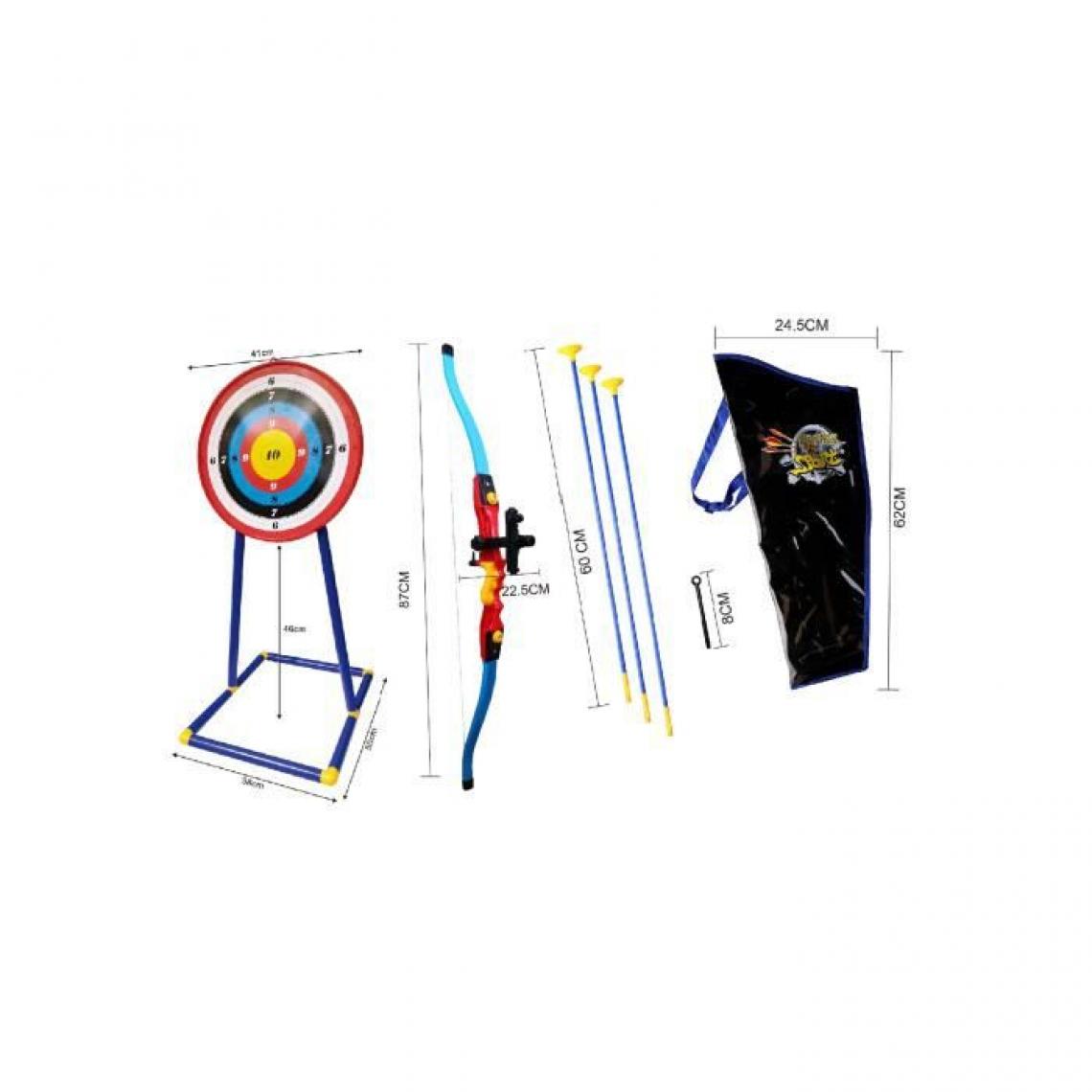 Cstore - Set de tir a l'arc avec cible, arc, fleches et sac de rangement - Jeux d'adresse