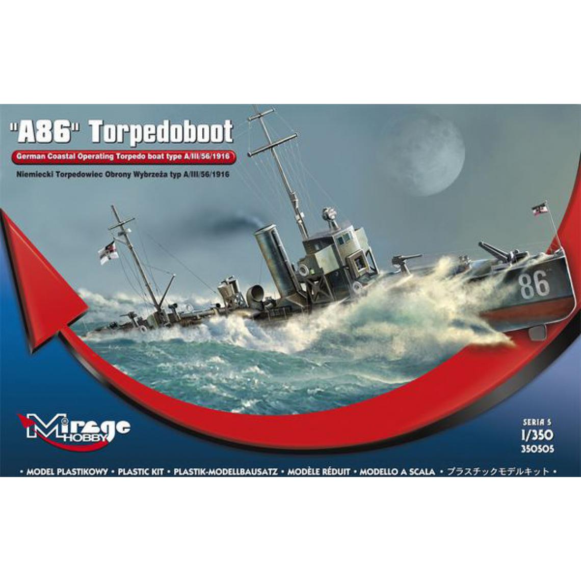 Mirage Hobby - A 86 German Torpedoboat A/III Class - 1:350e - Mirage Hobby - Accessoires et pièces