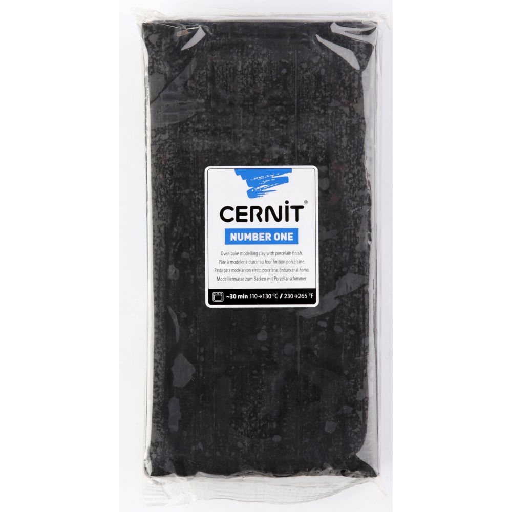 Cernit - Pâte Cernit n°1 500 g Noir (100) - Cernit - Modelage